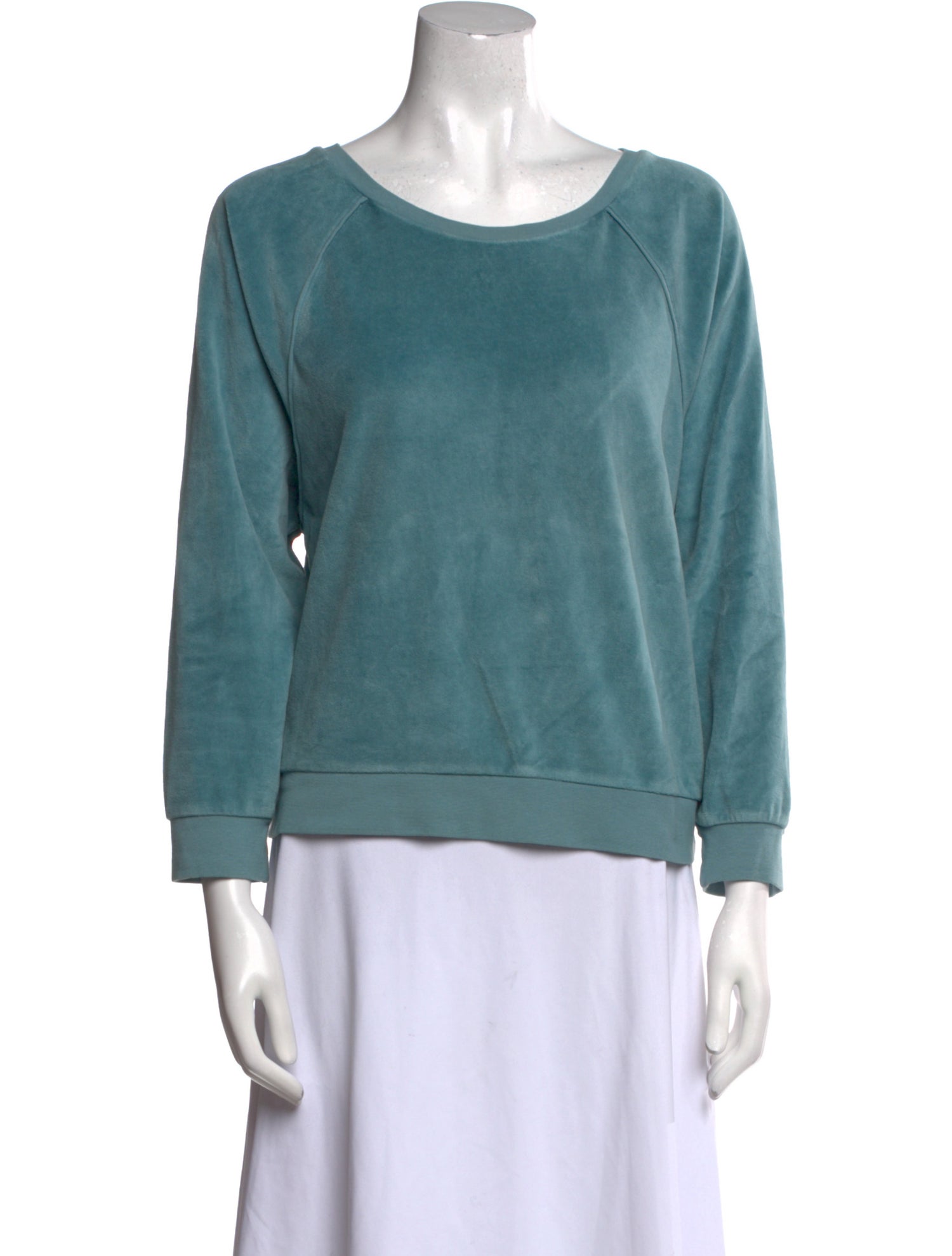 Suzie Kondi Scoop Neck Three-Quarter Sleeve Sweatshirt