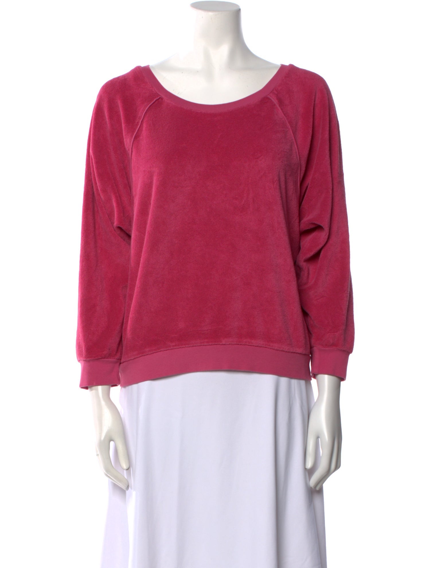 Suzie Kondi Scoop Neck Three-Quarter Sleeve Sweatshirt