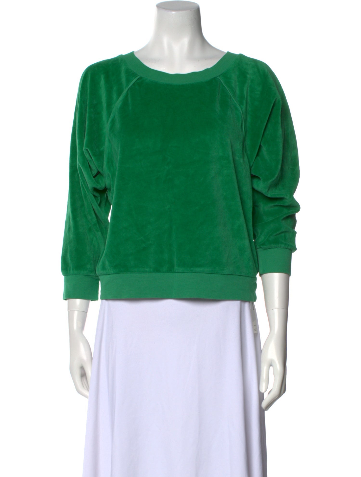 Suzie Kondi Velvet Scoop Neck Sweatshirt