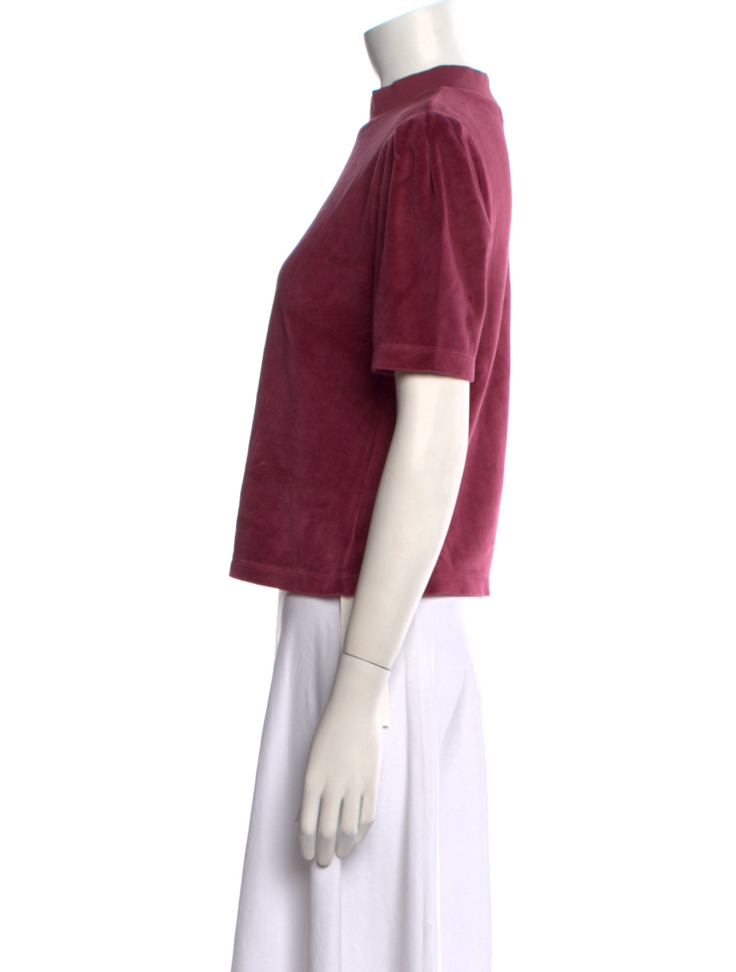 Suzie Kondi Mock Neck Short Sleeve T-Shirt
