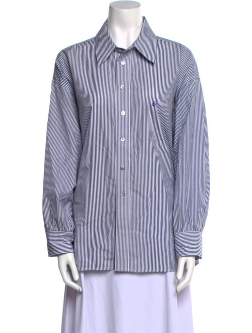 Suzie Kondi Striped Long Sleeve Button-Up Top