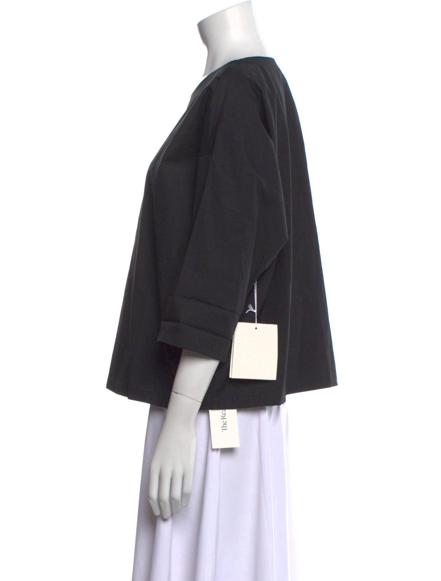 Suzie Kondi Bateau Neckline Three-Quarter Sleeve Top w/ Tags