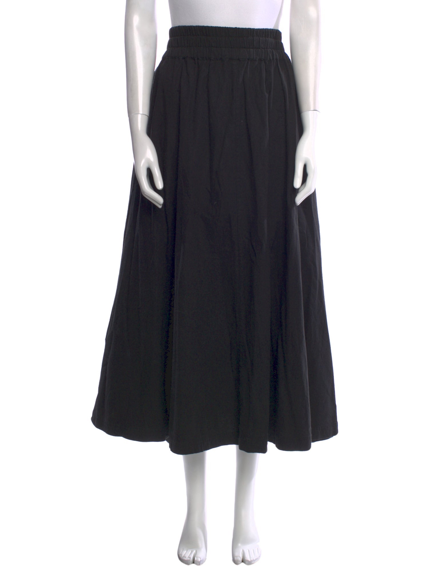 Suzie Kondi Pleated Accents Midi Length Skirt