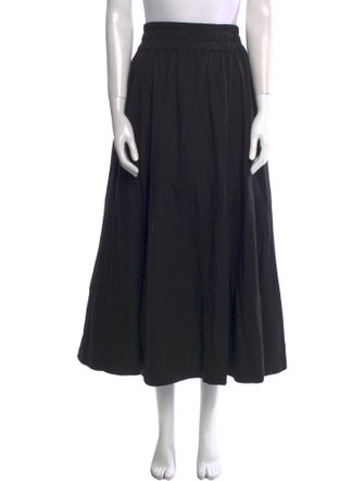 Suzie Kondi Pleated Accents Midi Length Skirt