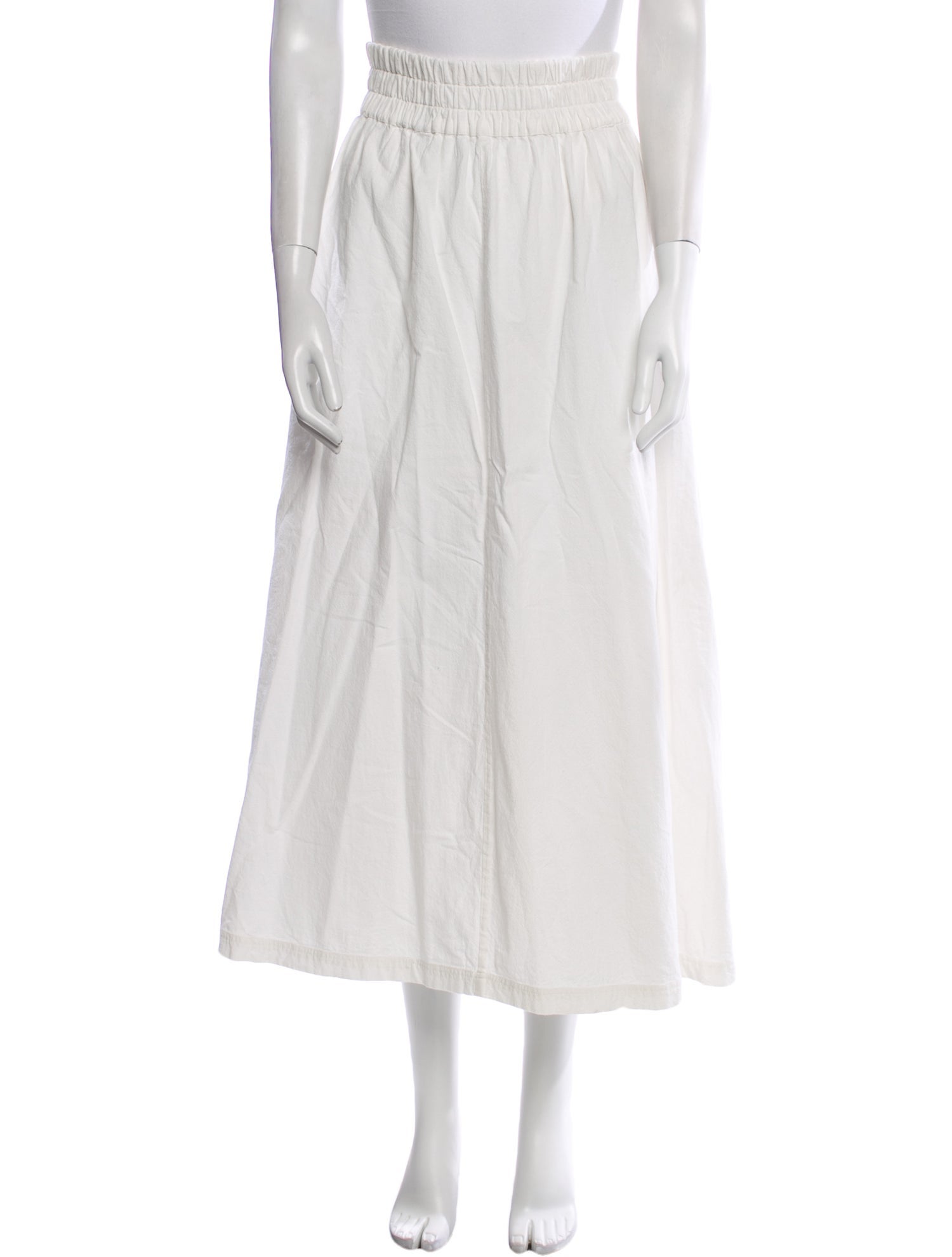 Suzie Kondi Pleated Accents Midi Length Skirt