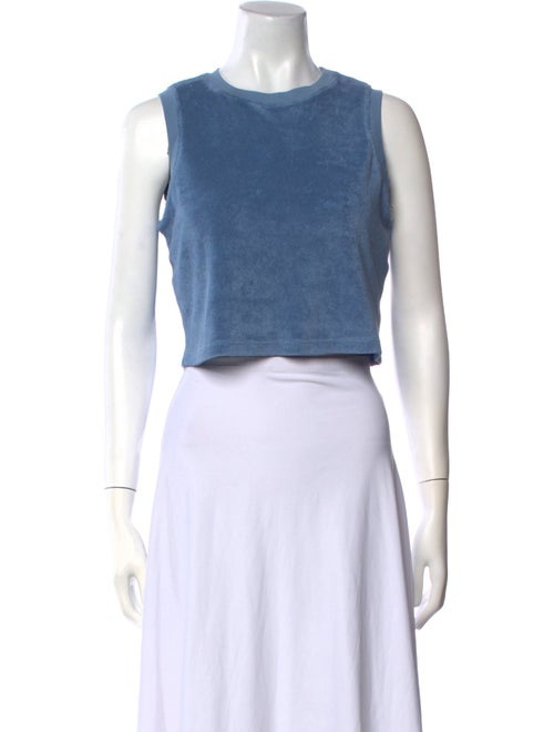 Suzie Kondi Crew Neck Sleeveless Crop Top