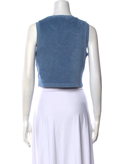 Suzie Kondi Crew Neck Sleeveless Crop Top