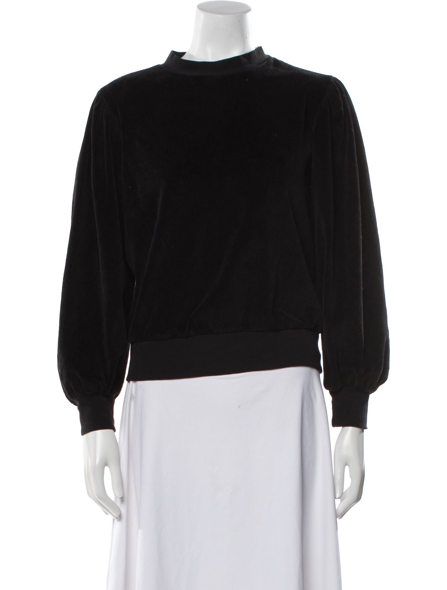 Suzie Kondi Mock Neck Long Sleeve Sweatshirt
