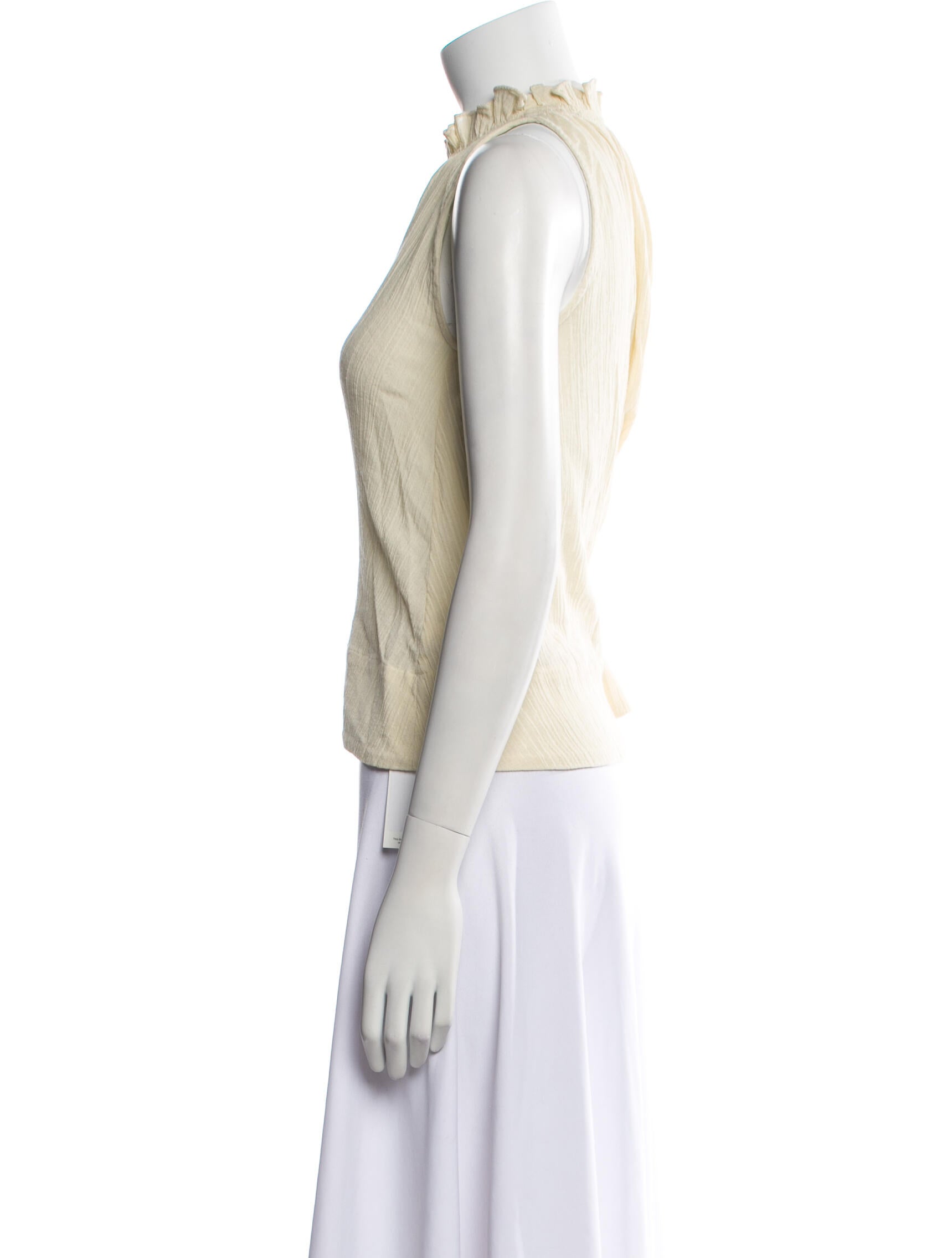 Suzie Kondi Mock Neck Sleeveless Top