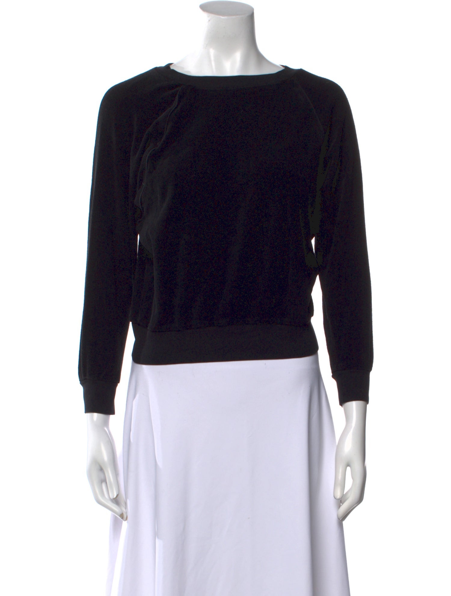 Suzie Kondi Bateau Neckline Three-Quarter Sleeve Sweatshirt