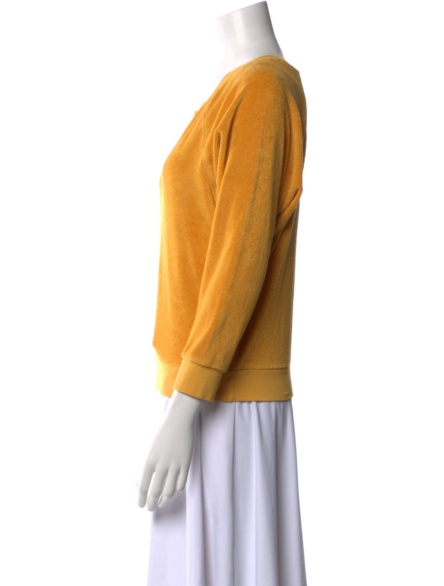Suzie Kondi Scoop Neck Three-Quarter Sleeve Sweatshirt w/ Tags