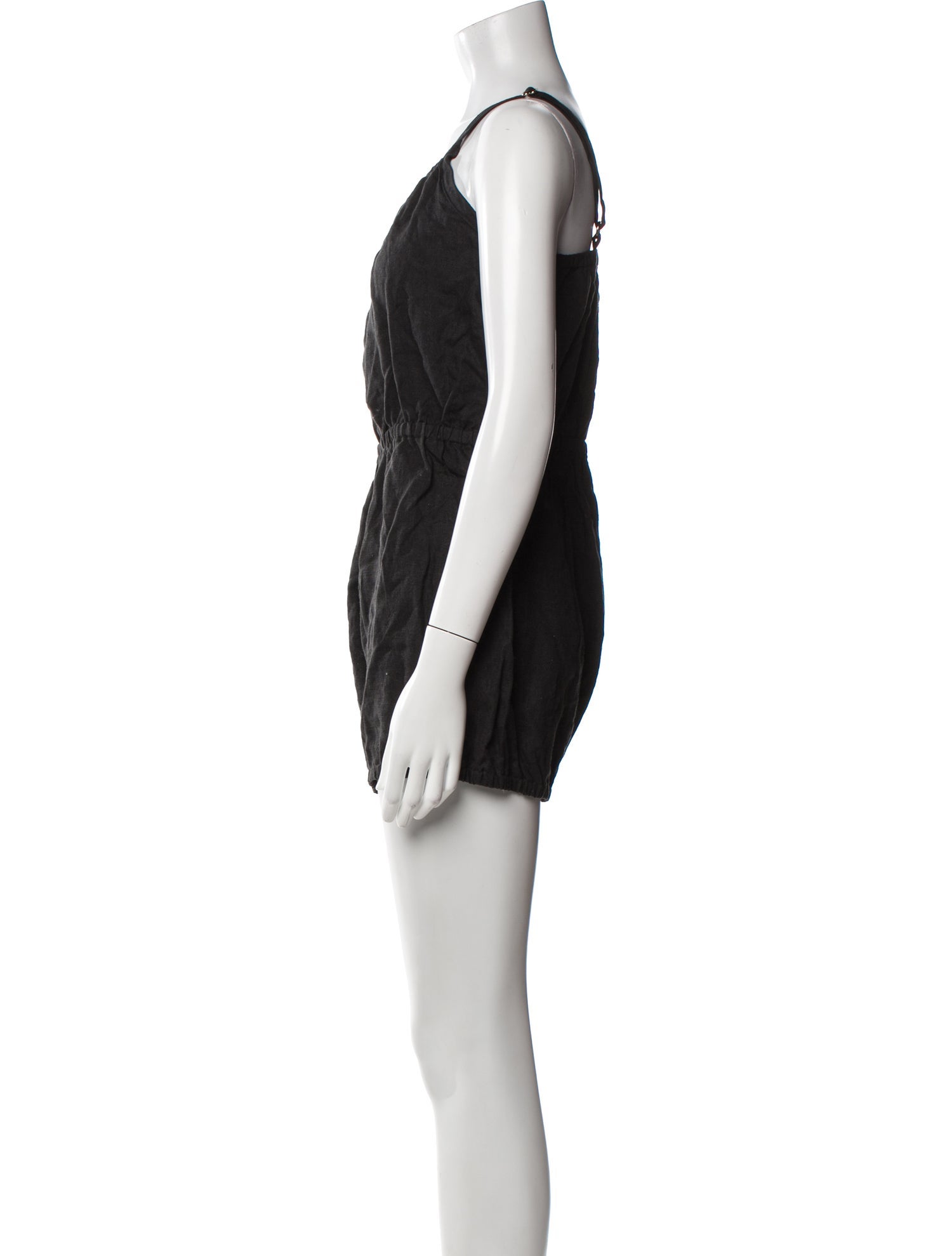 Suzie Kondi Linen Square Neckline Romper