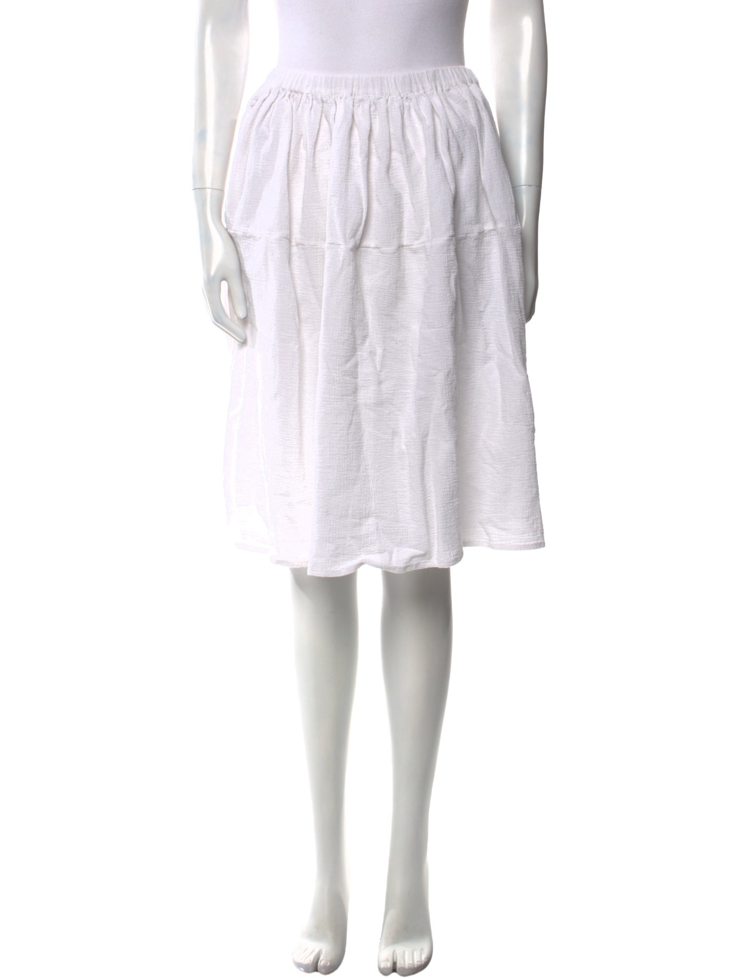 Suzie Kondi Pleated Accents Knee-Length Skirt