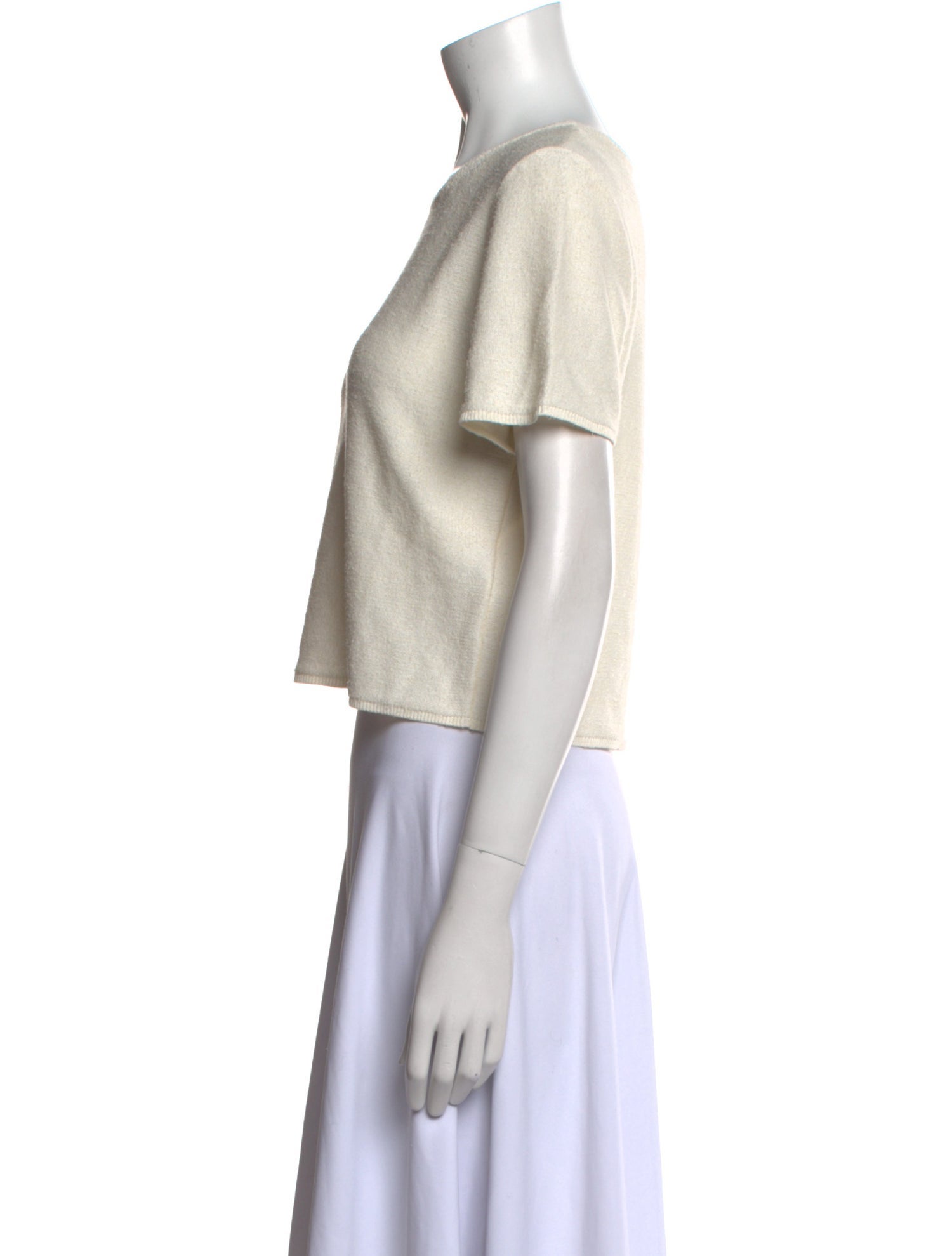 Suzie Kondi Crew Neck Short Sleeve Crop Top