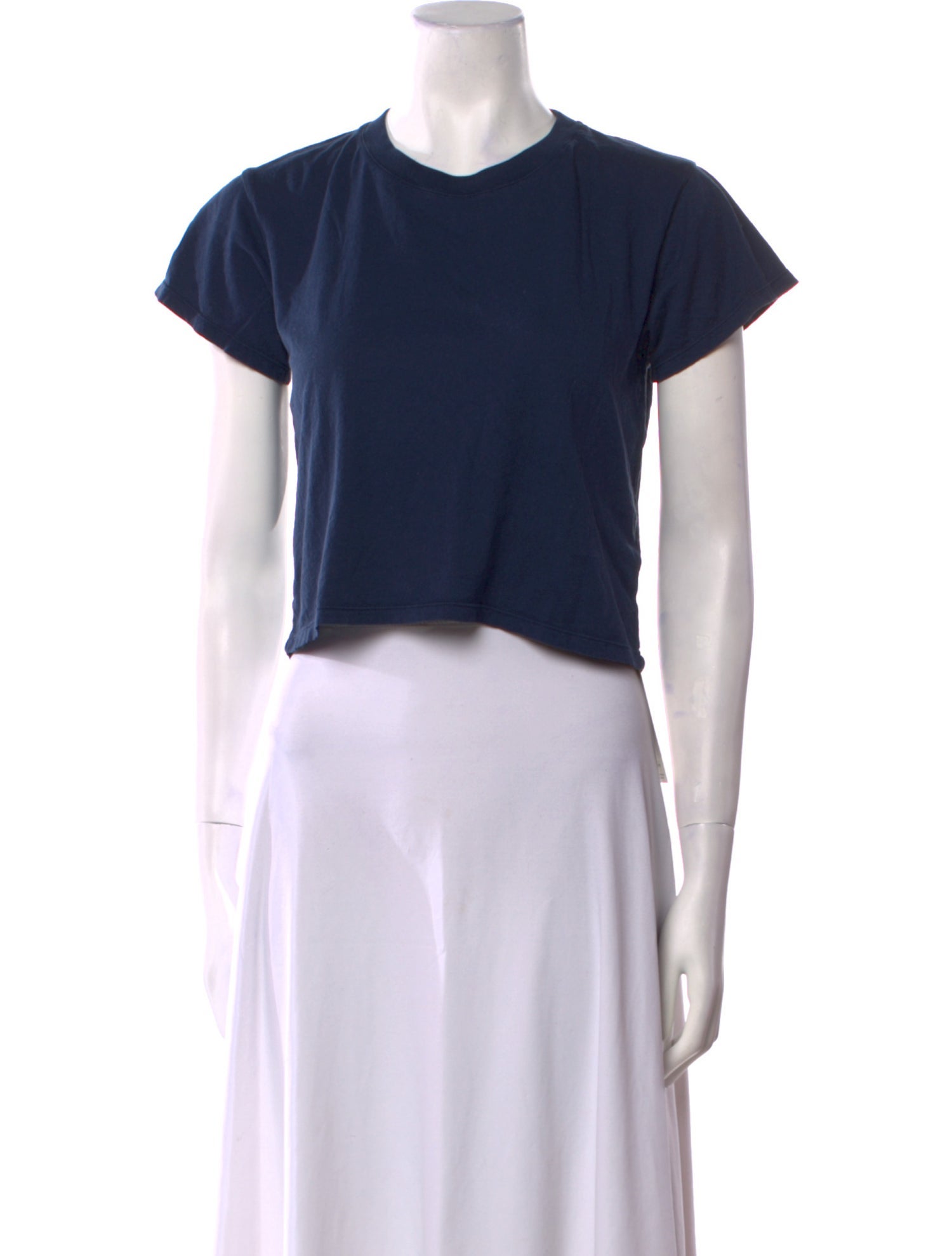 Suzie Kondi Crew Neck Short Sleeve Crop Top