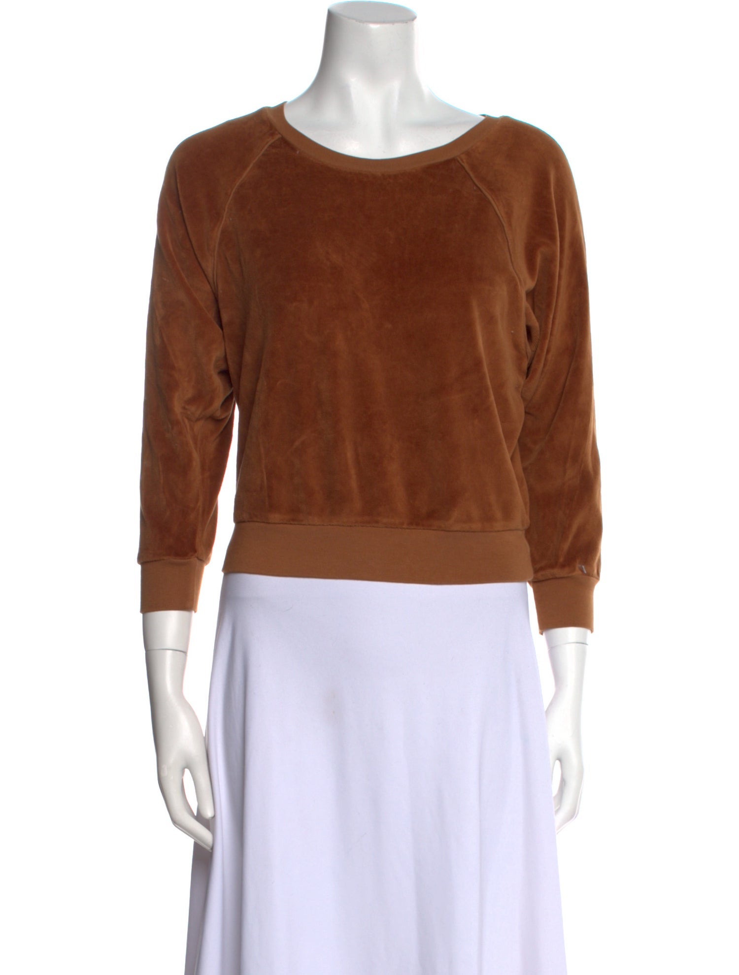 Suzie Kondi Scoop Neck Three-Quarter Sleeve Sweatshirt