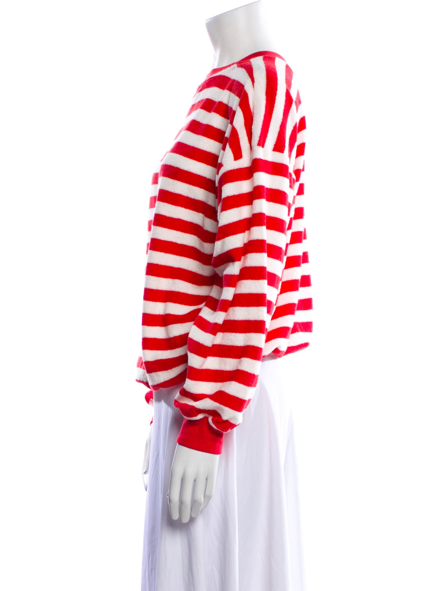 Suzie Kondi Striped Crew Neck Sweatshirt
