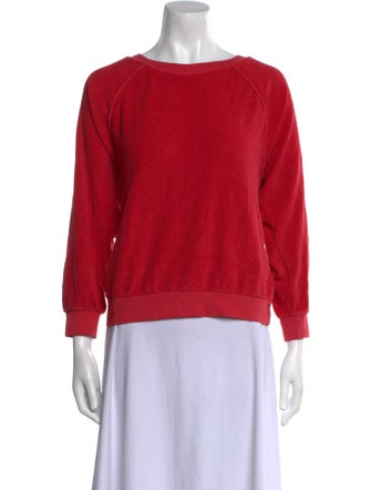 Suzie Kondi Scoop Neck Three-Quarter Sleeve Sweatshirt