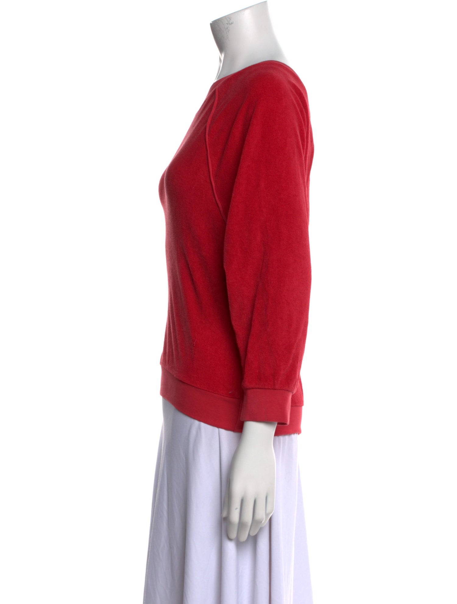 Suzie Kondi Scoop Neck Three-Quarter Sleeve Sweatshirt