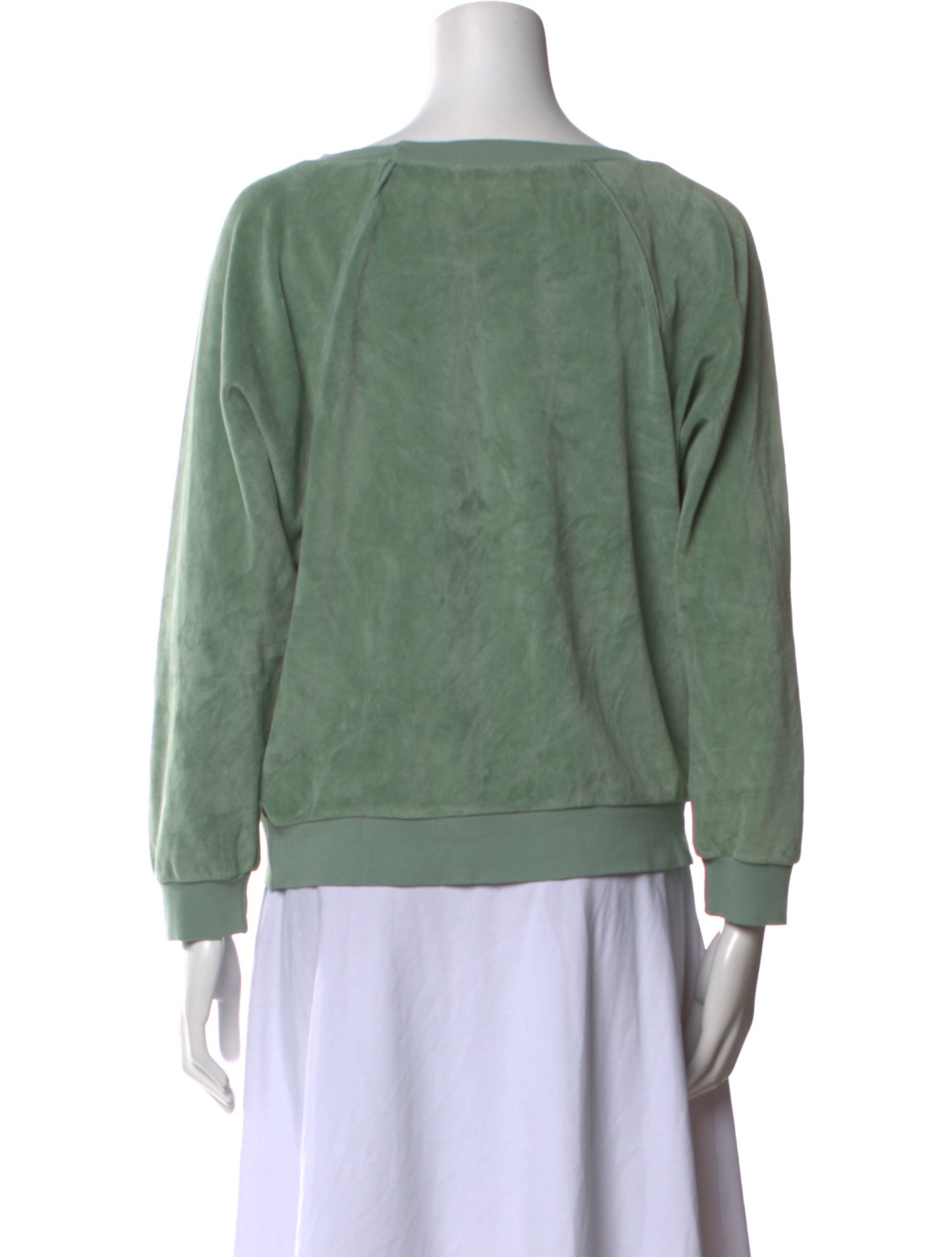 Suzie Kondi Bateau Neckline Long Sleeve Sweatshirt