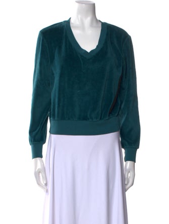 Suzie Kondi V-Neck Long Sleeve Sweatshirt