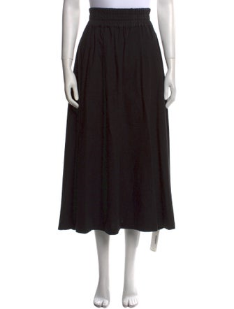 Suzie Kondi Pleated Accents Midi Length Skirt