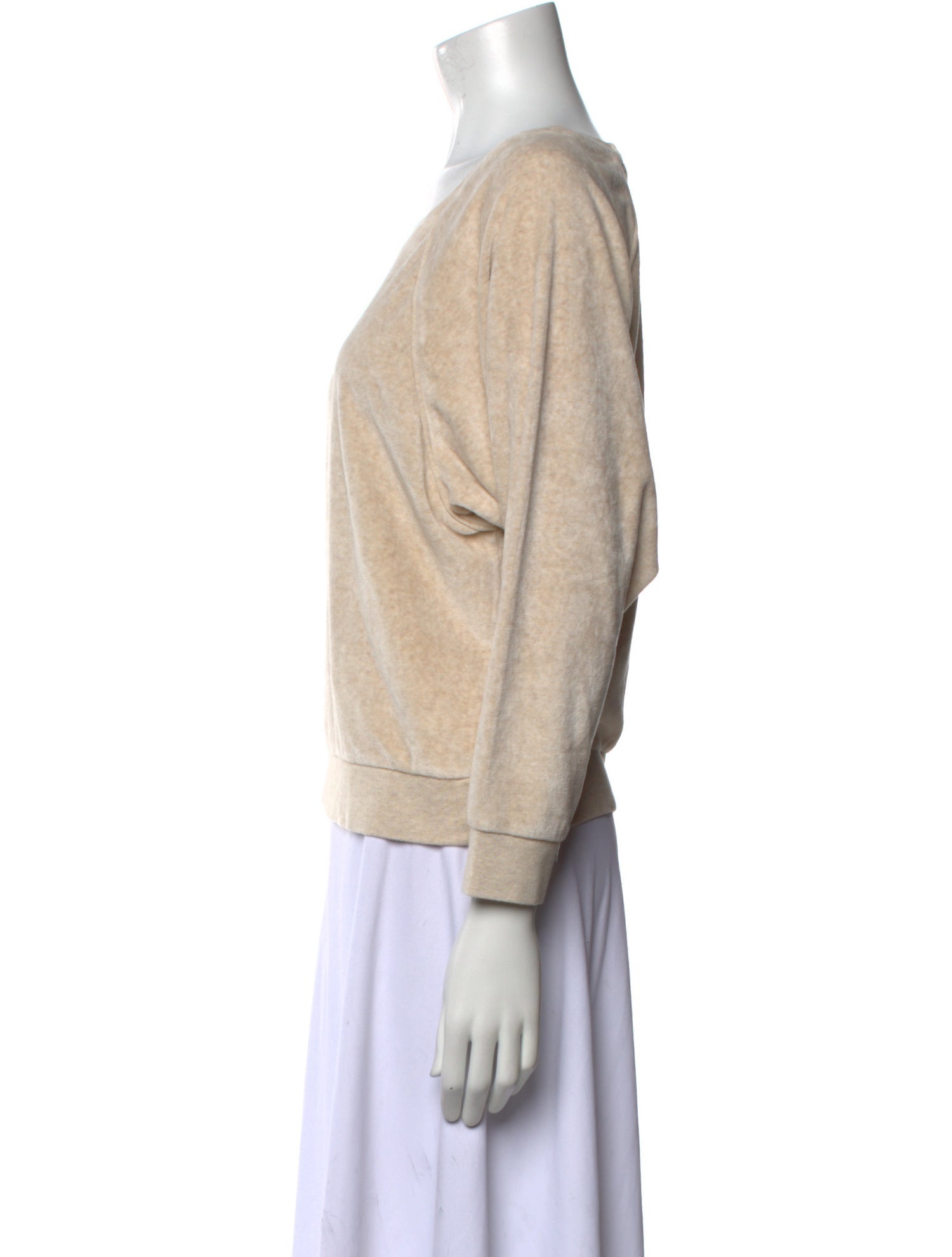 Suzie Kondi Bateau Neckline Three-Quarter Sleeve Sweatshirt