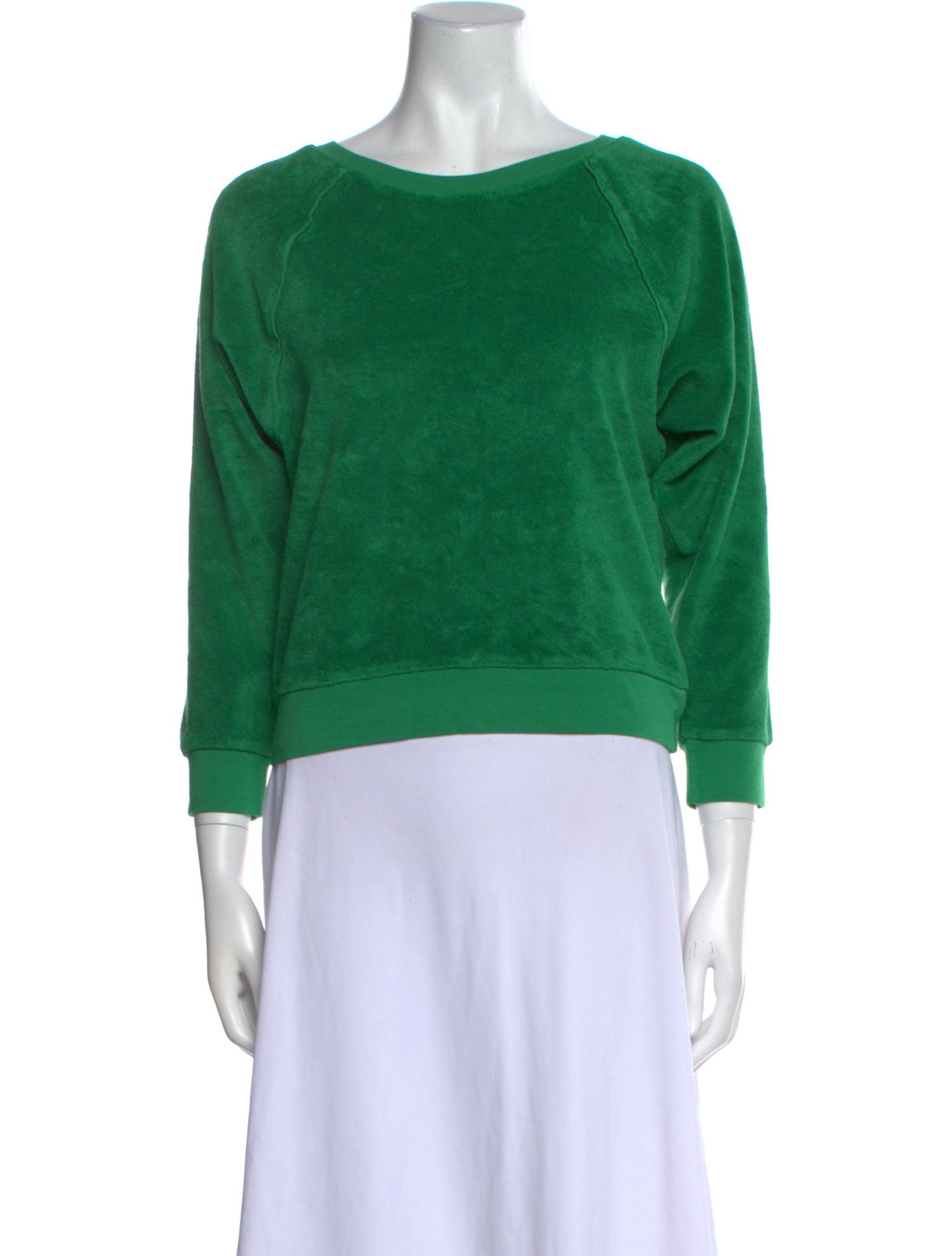 Suzie Kondi Bateau Neckline Three-Quarter Sleeve Sweatshirt