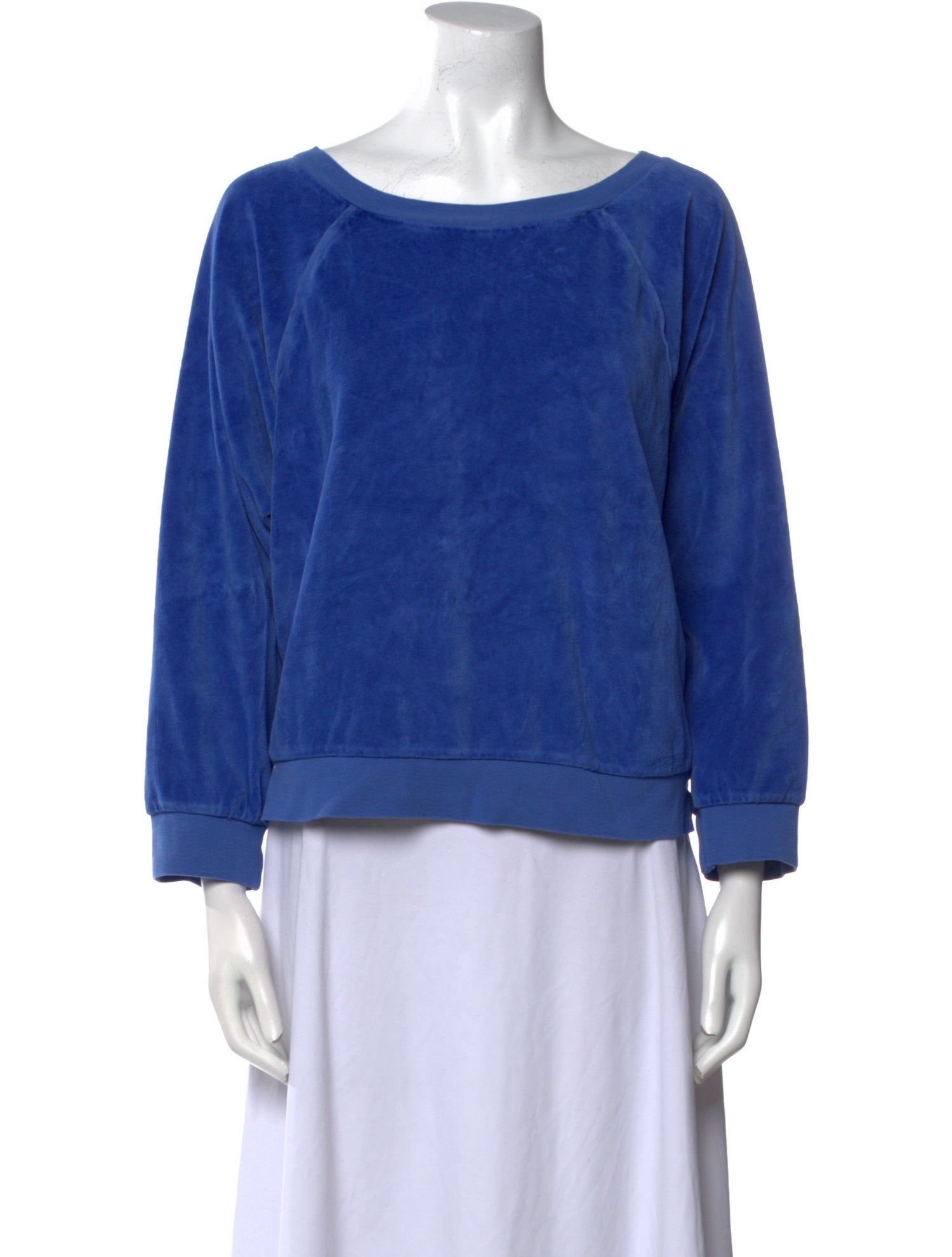 Suzie Kondi Bateau Neckline Three-Quarter Sleeve Sweatshirt