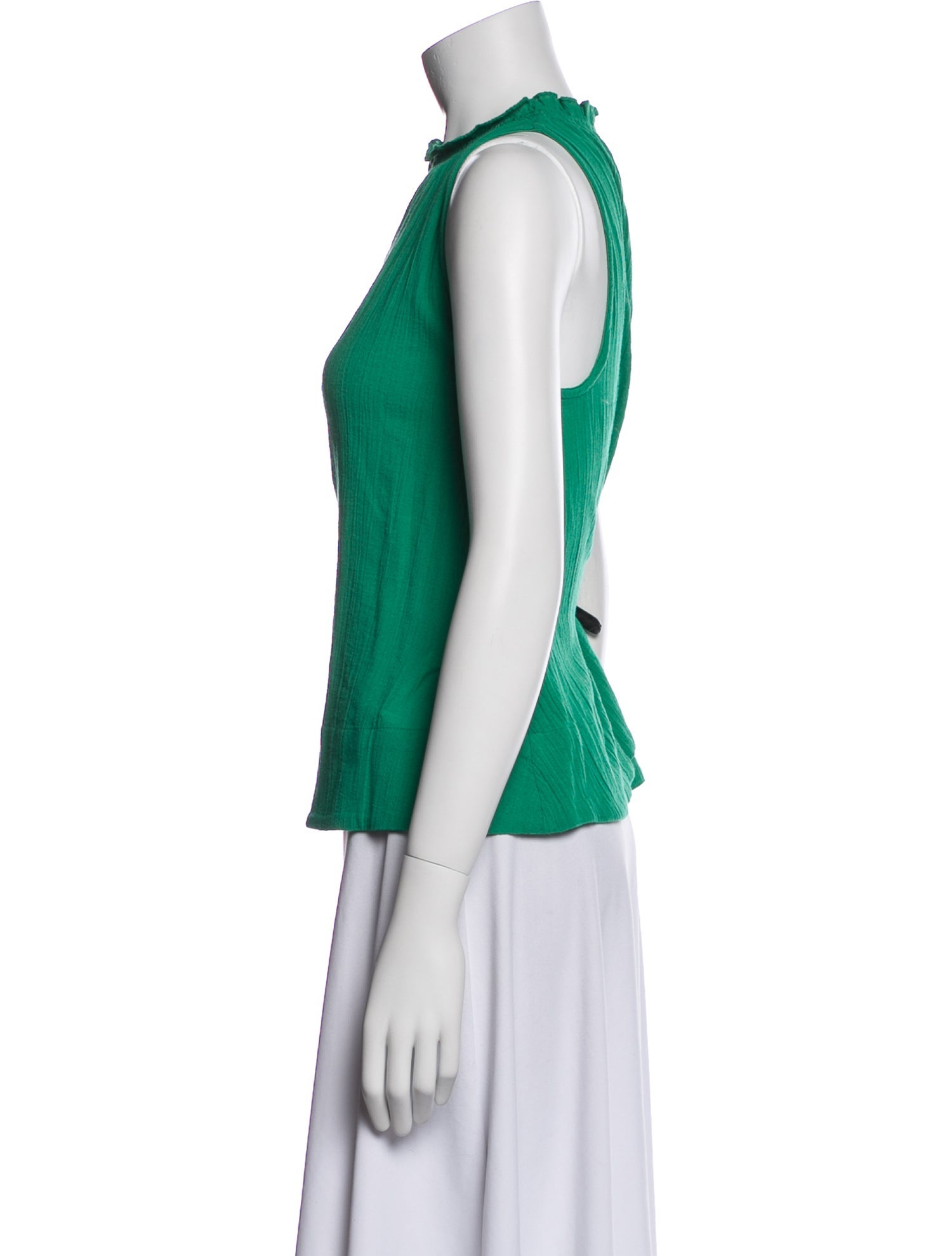 Suzie Kondi Crew Neck Sleeveless Blouse