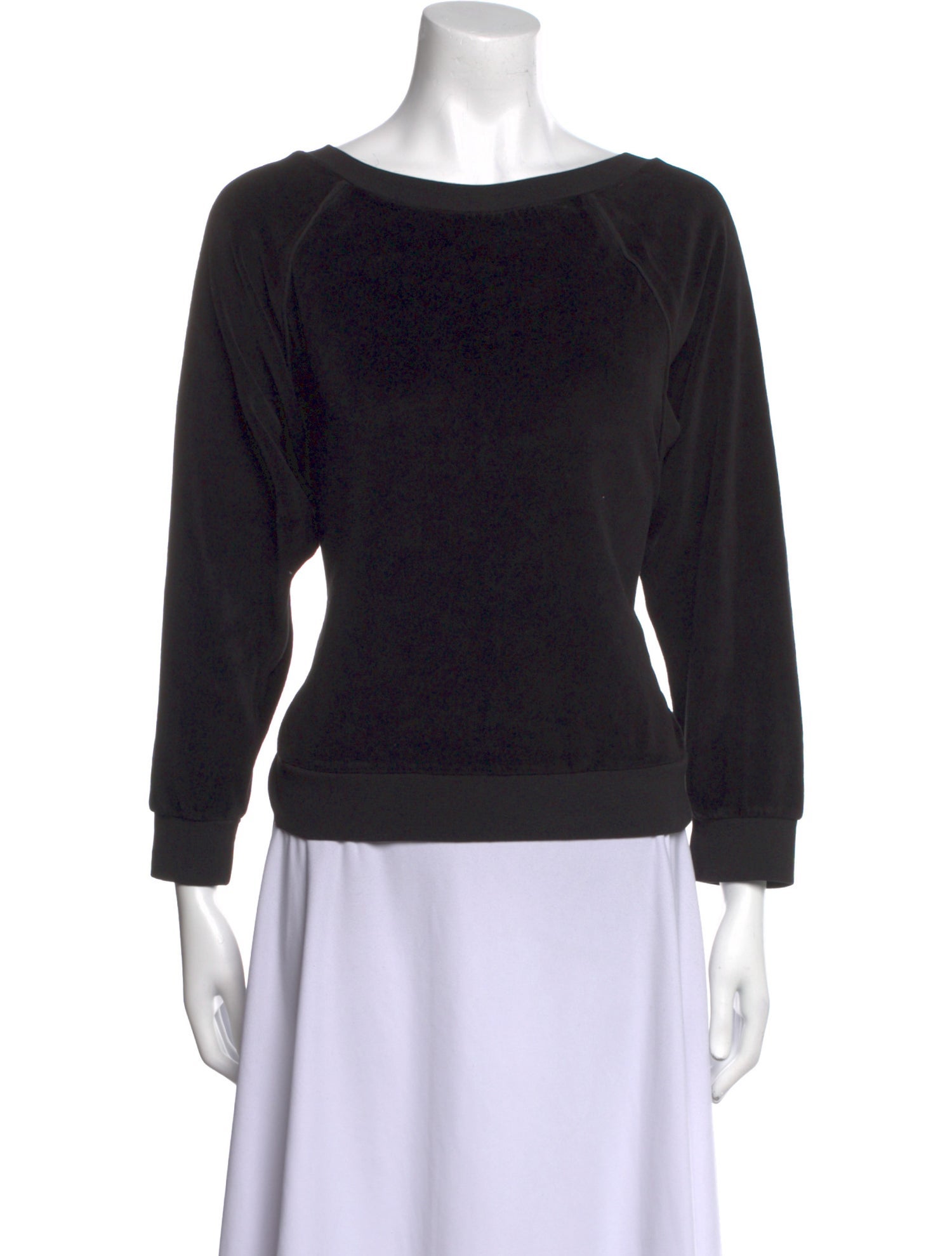 Suzie Kondi Bateau Neckline Long Sleeve Sweatshirt