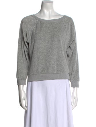 Suzie Kondi Scoop Neck Three-Quarter Sleeve Sweatshirt