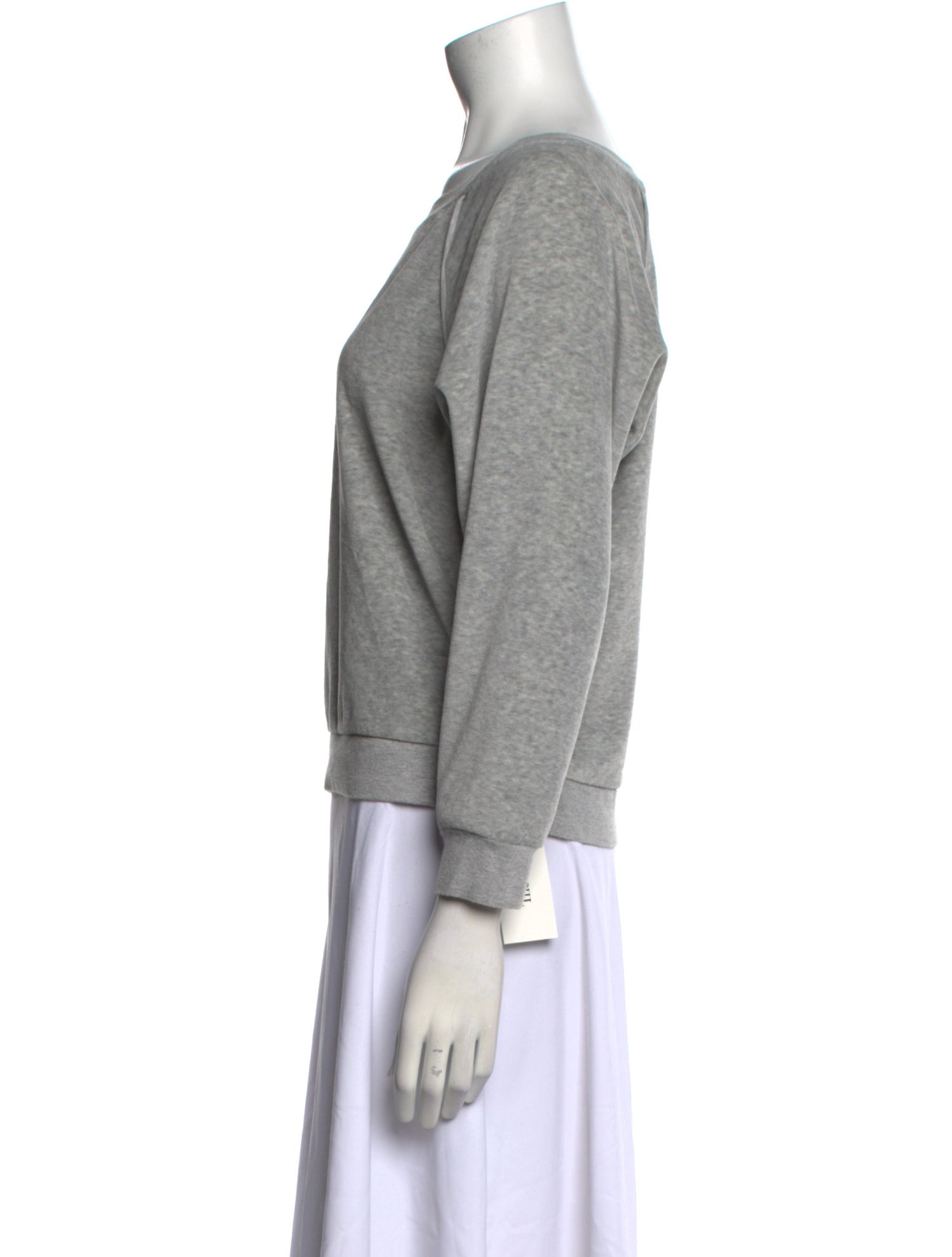 Suzie Kondi Scoop Neck Three-Quarter Sleeve Sweatshirt