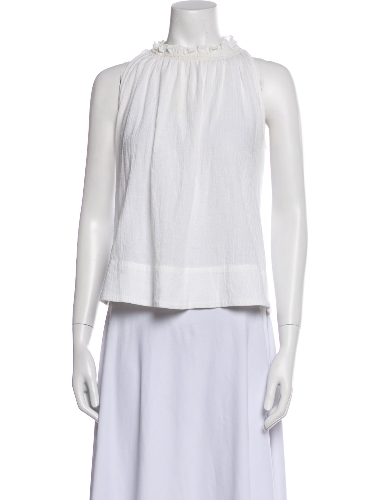 Suzie Kondi Mock Neck Sleeveless Crop Top