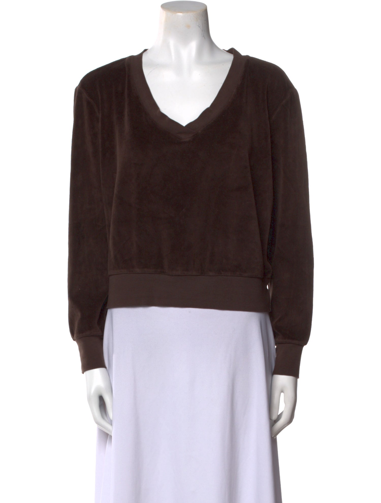 Suzie Kondi V-Neck Long Sleeve Sweatshirt