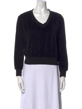 Suzie Kondi V-Neck Long Sleeve Sweatshirt