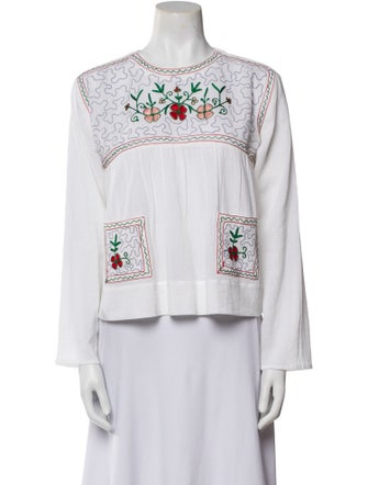 Suzie Kondi Graphic Print Crew Neck Top