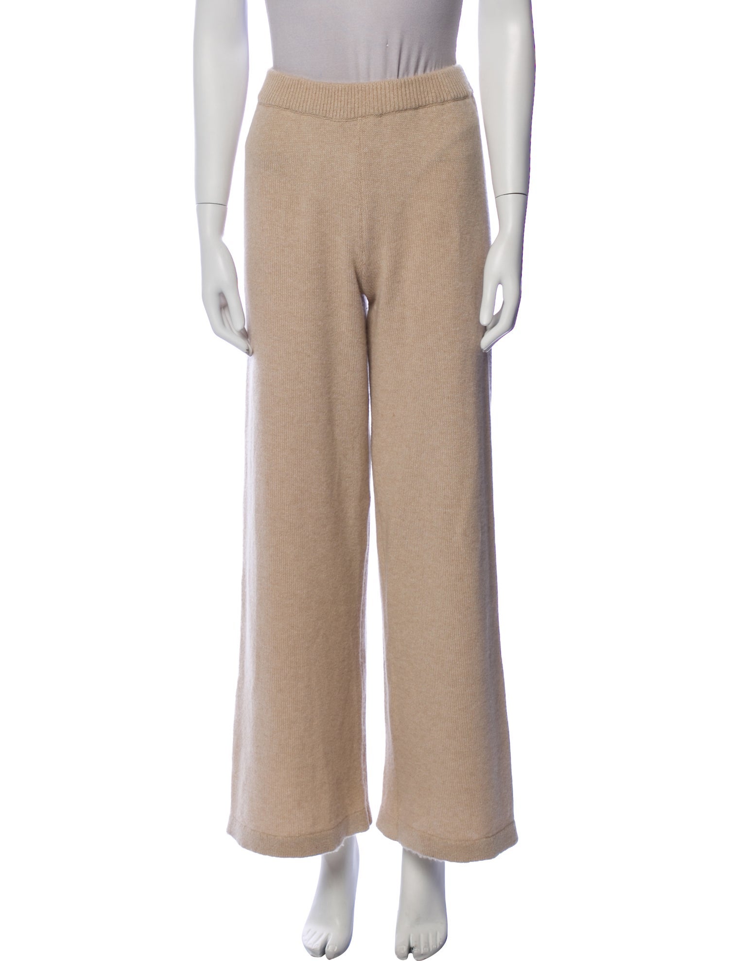 Suzie Kondi Cashmere Crochet Trim Sweatpants