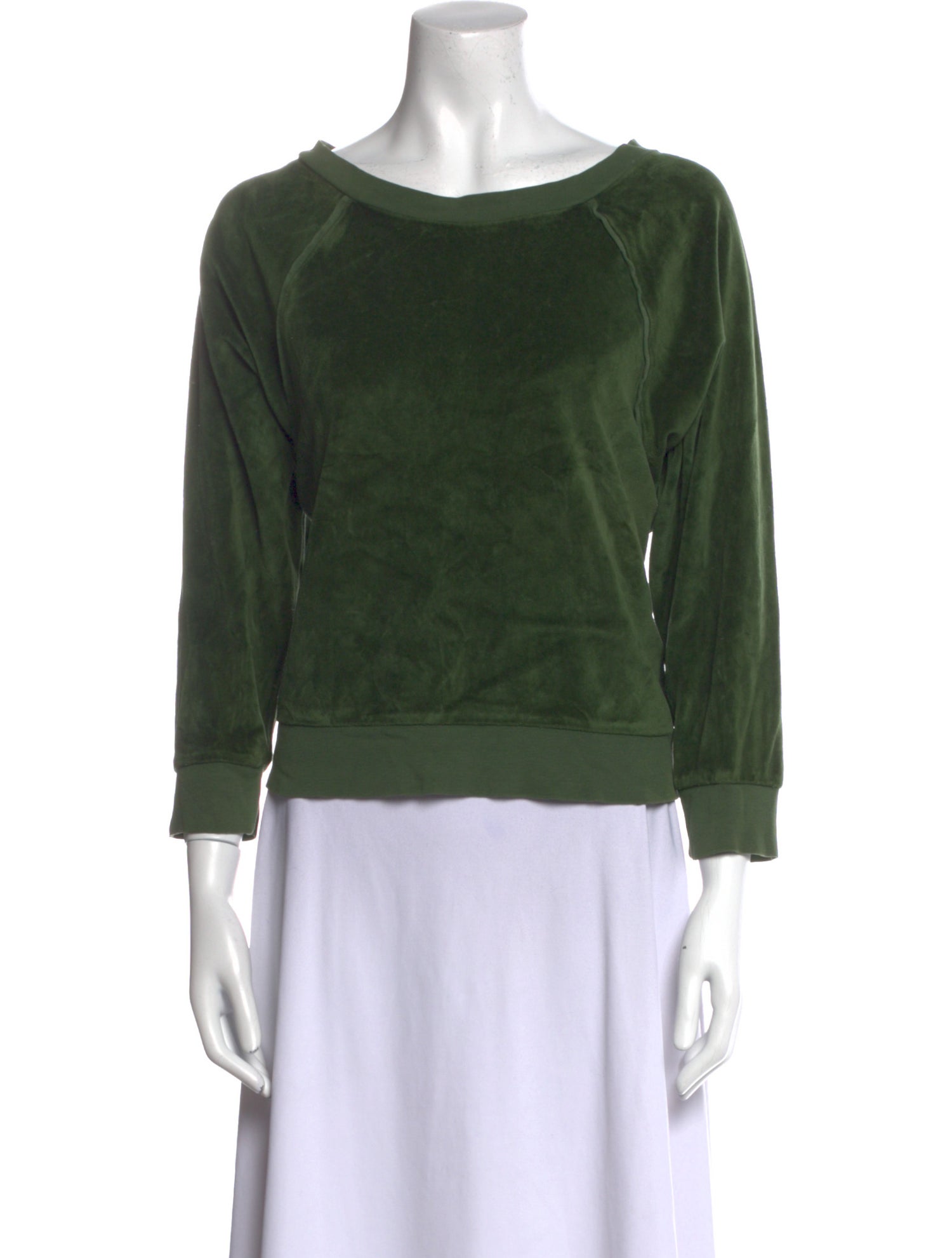 Suzie Kondi Scoop Neck Three-Quarter Sleeve Sweatshirt