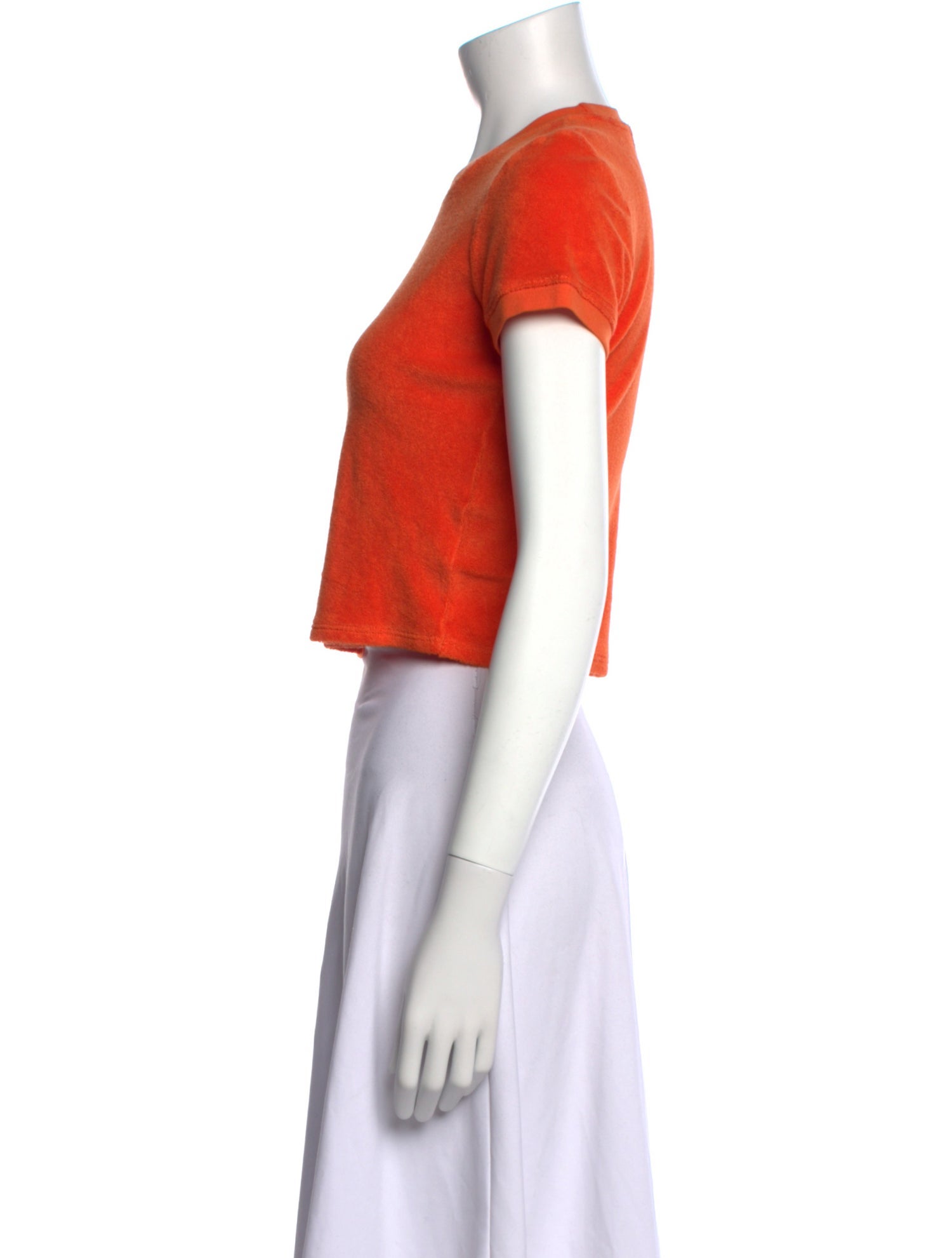 Suzie Kondi Crew Neck Short Sleeve Crop Top