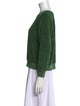 Suzie Kondi Bateau Neckline Three-Quarter Sleeve Sweatshirt