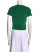 Suzie Kondi Crew Neck Short Sleeve Crop Top