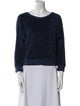 Suzie Kondi Bateau Neckline Long Sleeve Sweatshirt