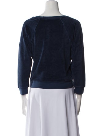 Suzie Kondi Bateau Neckline Long Sleeve Sweatshirt