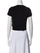 Suzie Kondi Crew Neck Short Sleeve Crop Top