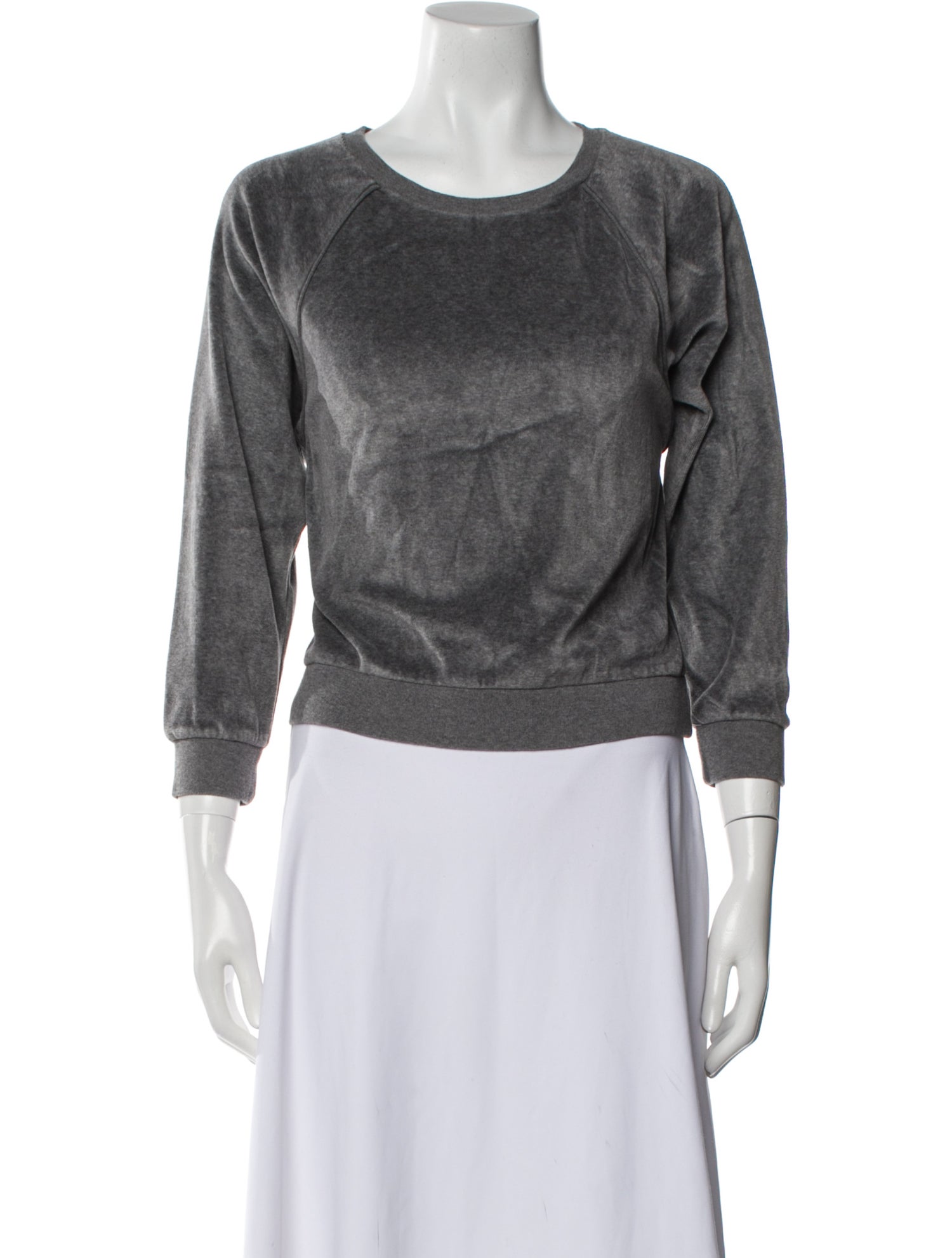 Suzie Kondi Scoop Neck Three-Quarter Sleeve Sweatshirt
