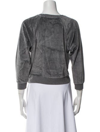Suzie Kondi Scoop Neck Three-Quarter Sleeve Sweatshirt
