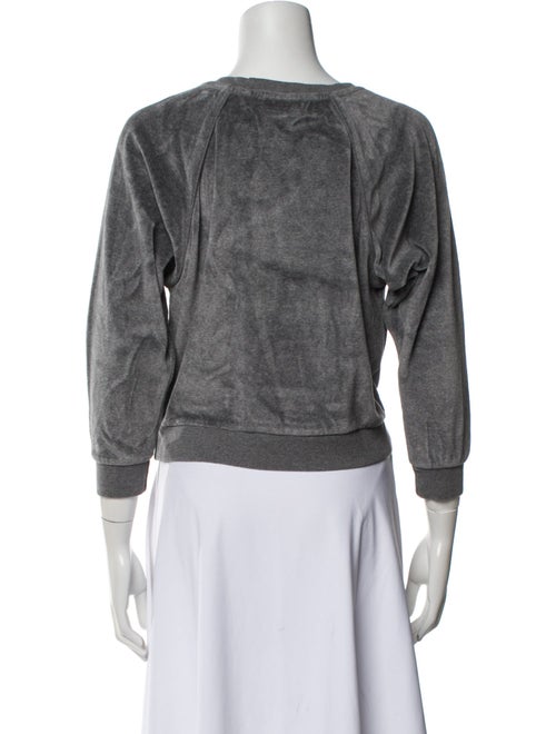 Suzie Kondi Scoop Neck Three-Quarter Sleeve Sweatshirt