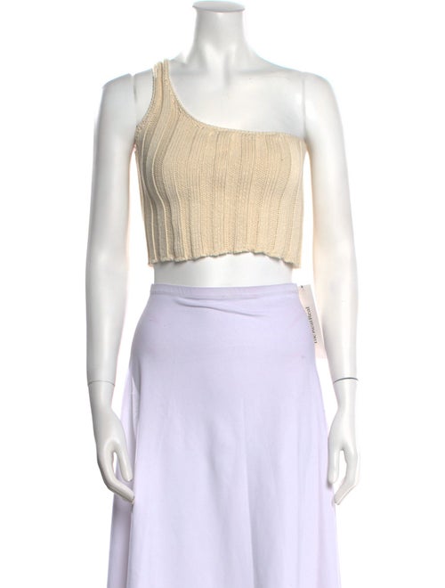 Suzie Kondi One-Shoulder Sleeveless Crop Top