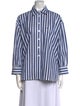 Suzie Kondi Striped Long Sleeve Button-Up Top